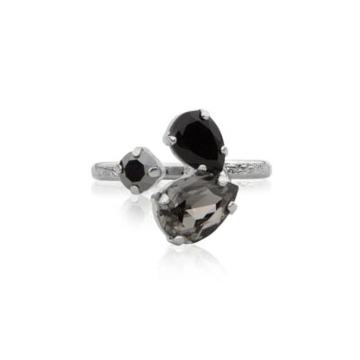 Caroline Svedbom - Ring Alisia Crystal/Black combo