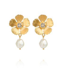 Caroline Svedbom - Örhängen Mini Anemone pearl