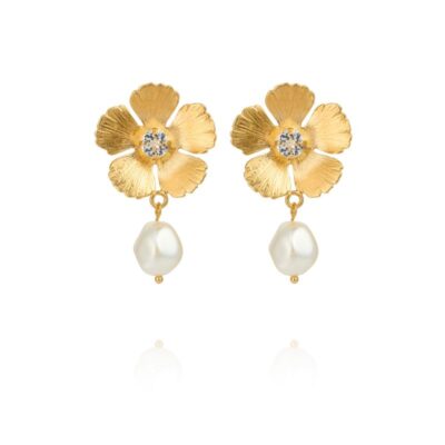 Caroline Svedbom - Örhängen Mini Anemone pearl