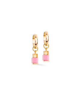 Coeur de lion - Örhängen Creole Cube Fusion Charm gold rainbow