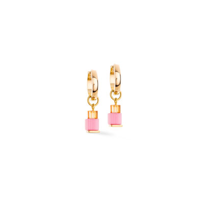 Coeur de lion - Örhängen Creole Cube Fusion Charm gold rainbow
