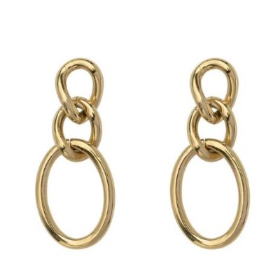 By Jolima - Stålörhängen Cher chain ear gold