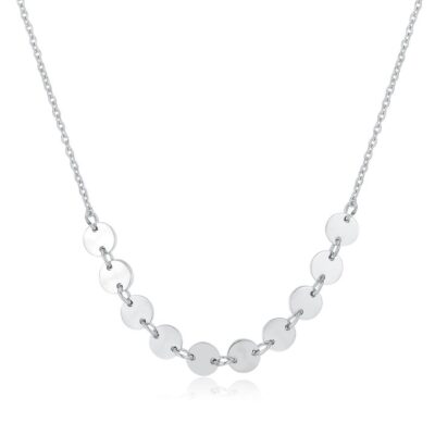 By Jolima - Stålhalsband Klara short neck silver