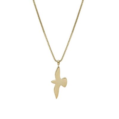 Bud to Rose- Stålhalsband Dove slider stål/guld