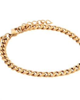 By Billgren- Stålarmband Sullivan 5mm stål/guld
