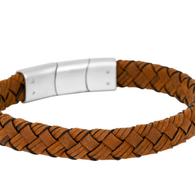By Billgren- Läderarmband Lage svart/brunt