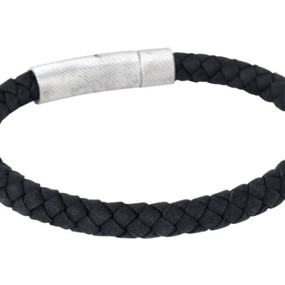 By Billgren- Läderarmband Loui svart