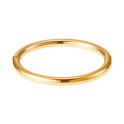 By Jolima- Stålarmring Tube large stål/guld