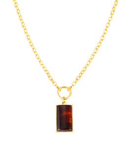 By Jolima - Halsband Como Necklace brown gold