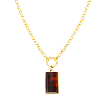 By Jolima - Halsband Como Necklace brown gold