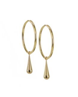 astrid&agnes - stålörhängen Bella big hoops guld