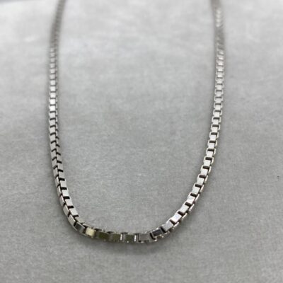 18K Vintage - Halsband venezia vitt guld