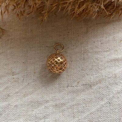 18K Vintage - Hängsmycke mönstrad kula