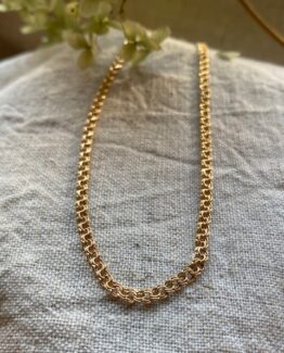 18K Vintage - Halsband Rak bismark