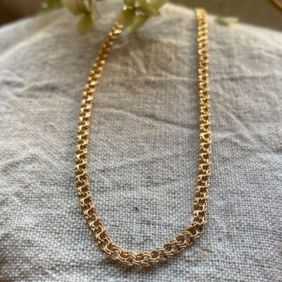 18K Vintage - Halsband Rak bismark