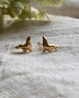 18K Vintage - Örhänge Säl