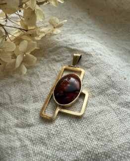 18K Vintage - Hängsmycke Agat