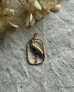 18K Vintage - Hängsmycke fågel