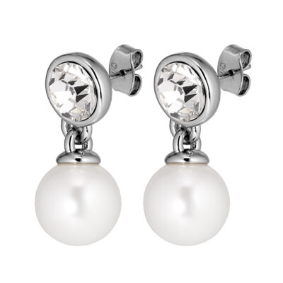 Dyrberg/Kern- Örhängen Nette white pearl stål/guld