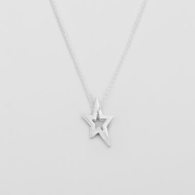 Syster P- Silverhalsband Megastar