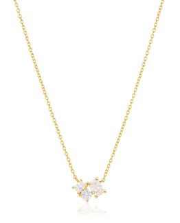 Sif Jakobs-Silverhalsband Ivrea tre crystal