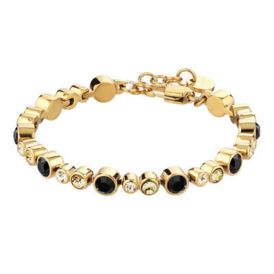 Dyrberg/Kern - Stålarmband Teresia Golden/Black