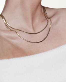 By Jolima - Halsband Angeline guld/stål