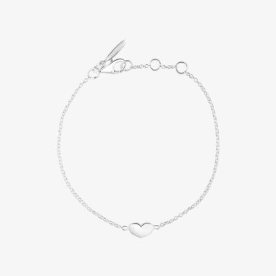 Drakenberg Sjölin- Silverarmband Loving Heart medium single