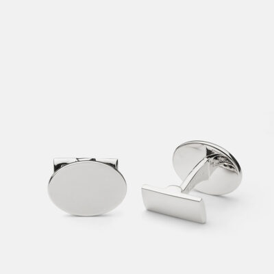 Manschettknappar - Skultuna Oval silver/guld