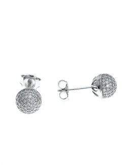 Silverörhängen - Sparkling ball