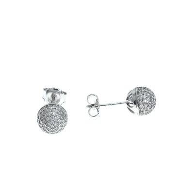 Silverörhängen - Sparkling ball