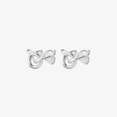 Drakenberg Sjölin - Örhängen Le Knot drop studs silver/18K