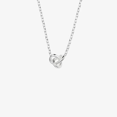 Drakenberg Sjölin - Silverhalsband Le Knot drop neck