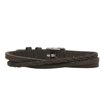 arock -Veganskt läderarmband Felix brun/svart