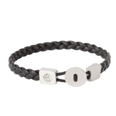 By Billgren- Flätat läderarmband med knapp, olika varianter