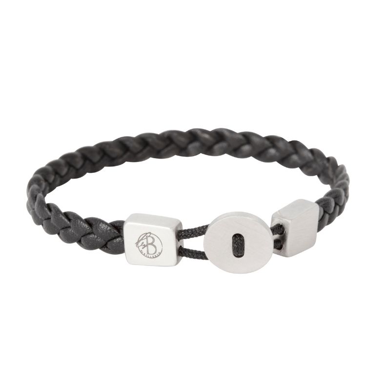 By Billgren- Flätat läderarmband med knapp, olika varianter