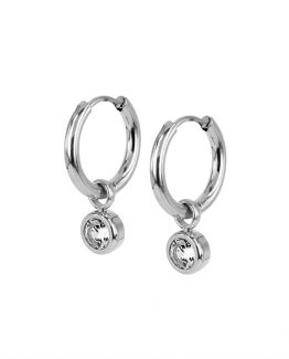 astrid&agnes - Stålörhängen Lilly Hoops stål/guld