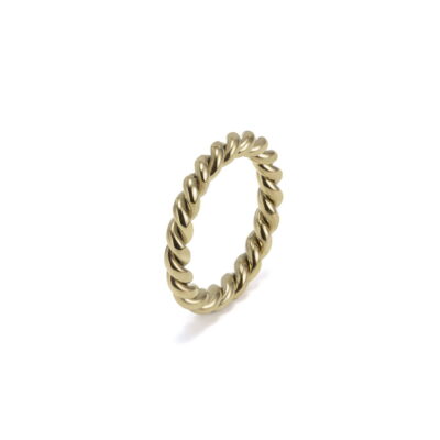 By Jolima- Stålring Twist guld