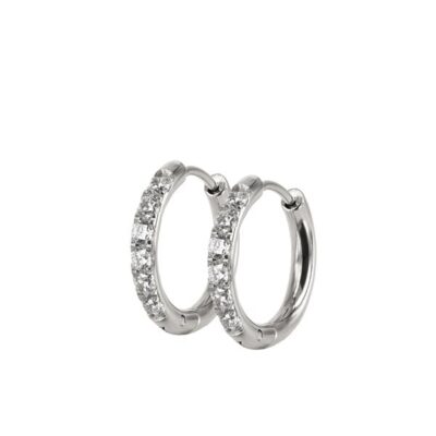 astrid&agnes - Stålörhängen Lucy hoops 17mm stål/guld