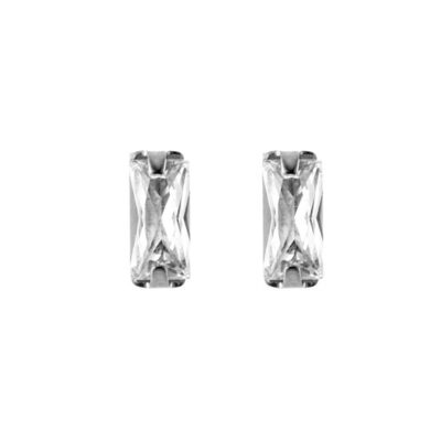 By Jolima - Stålörhänge Athena mini stud crystal