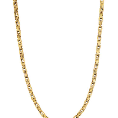 By Billgren - Stålhalsband Kejsarlänk stål/guld