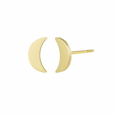 Bud to Rose - Stålörhänge Moon stål/guld