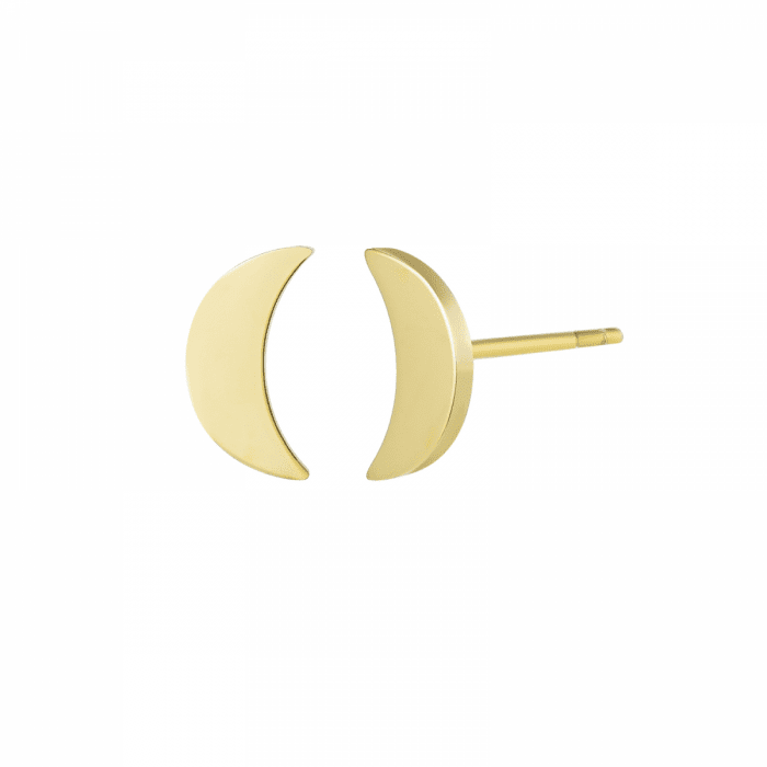 Bud to Rose - Stålörhänge Moon stål/guld