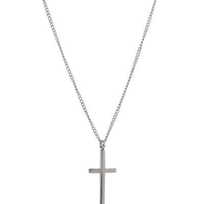 AROCK - Stålhalsband Cross stål/guld