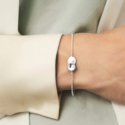 Drakenberg Sjölin - Silverarmband Rocky shore medium single