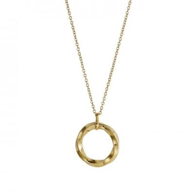 Bud to Rose- Stålhalsband Twinnie long silver/guld
