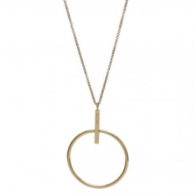 Bud to Rose- Stålhalsband Zone long silver/guld