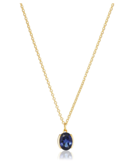 Sif Jakobs-Silverhalsband Ellisse carezza silver/guldpläterat