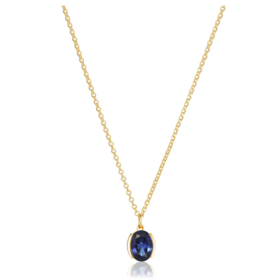 Sif Jakobs-Silverhalsband Ellisse carezza silver/guldpläterat