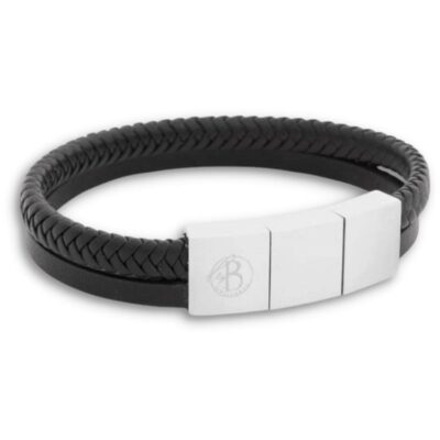 By Billgren- Läderarmband Lambert svart